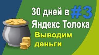 #3 - Заработок в Яндекс Толока за 30 дней без вложений|Выводим заработанные деньги