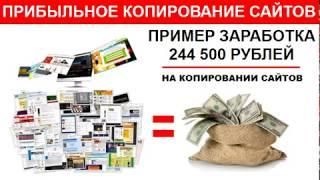 Пример заработка 244500 рублей на создании копий сайтов, лендингов и продающих страниц.