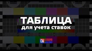 ЗАРАБОТОК НА СТАВКАХ  | таблица для учета ставок