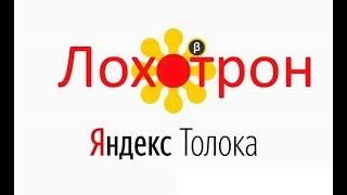 Яндекс Толока - РАЗВОД и ЛОХОТРОН ?